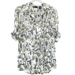 New York & Company Popover Tunic with tab sleeves